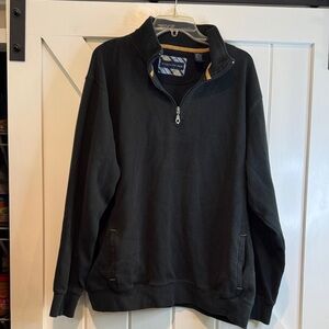 Authentic Black Quarter-Zip Men's Sweater by Vineyard Vines